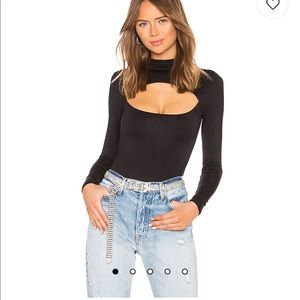 Lovers and friends black cut out body suit